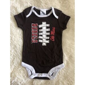 Ole Miss Rebels Rivalry  Threads Baby Bodysuit 6-9 Month Brown White Football